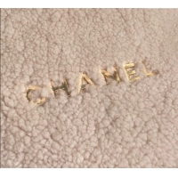 Buy Discount Chanel 22 Shearling Shopping Bag AS3261 Pale Pink 2024