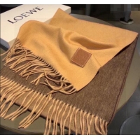 Good Looking Loewe Logo Patch Cashmere Long Scarf 32x190cm 0912 Brown 2024