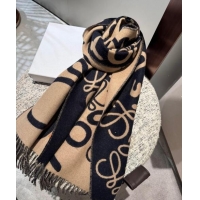 Good Taste Loewe Anagram Wool Cashmere Long Scarf 30x180cm LW102103 Black/Brown 2024