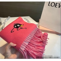 Buy Luxury Loewe Double Long Scarf 35x180cm 112802 Pink 2024