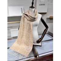 Modern Classic Loewe Anagram Wool Long Scarf 38x180cm 1128 Beige 2024