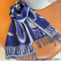 Best Product Loewe Maxi Anagram Long Scarf 1128 Blue 2024