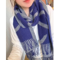 Best Product Loewe Maxi Anagram Long Scarf 1128 Blue 2024