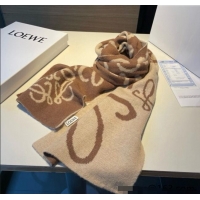 Popular Style Loewe Anagram Cashmere Long Scarf 30x190cm 1128 Beige 2024