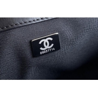 Luxurious Chanel Original Calfskin Leather Medium Boy Flap Bag AS2631 Black/Silver 2023 Top Quality