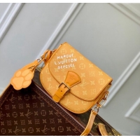 Super Quality Louis Vuitton Mens Montsouris Messenger bag in Monogram Heritage Canvas M12694 Yellow 2024