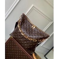 Well Crafted Louis Vuitton Coussin Hobo MM Bag in Monogram Leather M12072 Chocolate Brown 2024