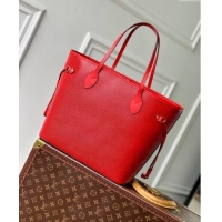 Low Price Louis Vuitton Epi Leather Neverfull MM Tote Bag M12755 Red 2024