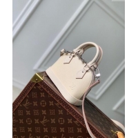 Grade Quality Louis Vuitton Nano Alma Bag in Epi Leather M82411 Quartz White 2024