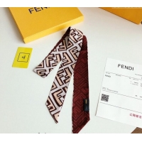 Most Popular Fendi Silk Bandeau Scarf 5x120cm F0913 Brown 2024