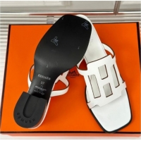 Unique Style Hermes Izzy Heel Slides Sandal 5cm in Calfskin Leather with Contrasting Edges and 