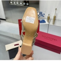 Best Grade Valentino VLogo Locker Mary-Janes Slingback Pumps 6cm in Calfskin Leather Gold 1009026