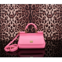 Good Looking Dolce&Gabbana Calfskin Mini Sicily handbag BB6111 Dark Pink 2023