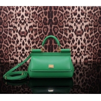 Famous Brand Dolce&Gabbana Calfskin Mini Sicily handbag BB6111 Green 2023