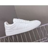 Shop Duplicate Valentino Upvillage Trainer Sneakers in Calfskin with Logo Web All White 1116032