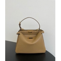 Buy Discount Fendi Peekaboo Soft Medium Bag in Cappuccino-coloured Leather Bag 70202 Beige 2024