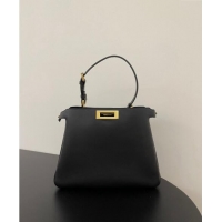 Top Grade Fendi Peekaboo Soft Medium Bag in Cappuccino-coloured Leather Bag 70202 Black 2024