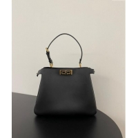 Top Grade Fendi Peekaboo Soft Medium Bag in Cappuccino-coloured Leather Bag 70202 Black 2024