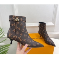 Luxurious Louis Vuitton Stellar Ankle Boots 4cm in Monogram Canvas 1015017