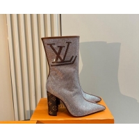 Purchase Louis Vuitton Strass Heel Ankle Boots Brown 1015031