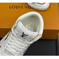 Top Design Louis Vuitton LV Stadium Mid Top Sneakers in Monogram-Debossed Leather White 1114068