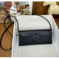 Spot Bulk Hermes CHAINE D'ANCRE To Go Wallet in Original Epsom Leather H1910 All Black 2024 (Full Handmade)