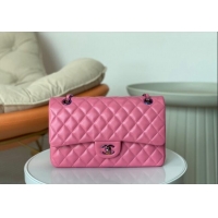 Low Price Chanel Two-Tone Lambskin Classic Medium Flap Bag A01112 Pink/Yellow 2024