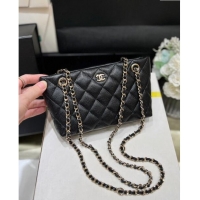 Newly Launched Chanel Classic Clutch with Chain in Haas Grained Calfskin AP4423 Black 2024 Top Quality