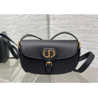 Inexpensive Dior Bobby East-West Bag in Grained Calfskin M9042 Black 2024