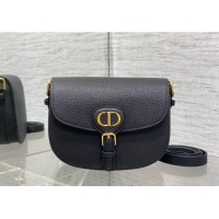 Big Discount Dior Medium Bobby Bag in Grained Calfskin M9042 Black 2024