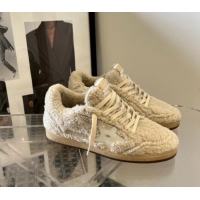 Unique Style Golden Goose Ball Star Sneakers in shearling allover with white leather star 1113013