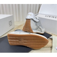 Duplicate Loewe Flow Runner Sneakers in Nylon and Mesh Grey 1113062