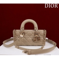 Best Price Dior Small Lady D-Joy Bag in Cannage Lambskin M0541 Beige 2024