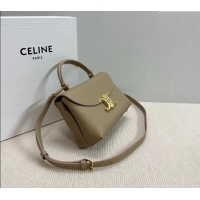 Famous Brand Celine Teen Nino Bag in Supple Calfskin 118113 Beige 2024