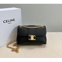 Well Crafted Celine Teen Victoire Shoulder bag in Supple Calfskin 116593 Black 2024