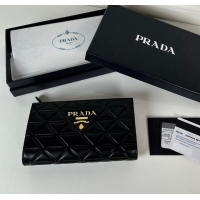 Good Taste Prada Large quilted leather wallet 1ML009 black 2024