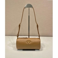 Buy Discount Prada Leather Pouch Mini Bag 1NE058 Brown 2024