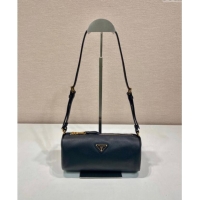 Top Quality Prada Leather Pouch Mini Bag 1NE058 Black 2024