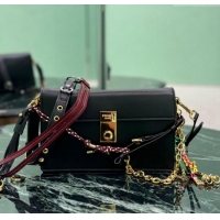 Good Product Prada Soft Sound small leather shoulder bag with charms 1BD379 Black 2024