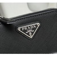 Market Sells Prada Saffiano Leather Key Pouch Charm 1TT085 Black 2024