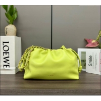 Grade Quality Loewe Small Flamenco Purse bag in nappa lambskin 012403 Neon Green 2024