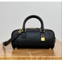 Promotional Loewe Amazona 23 Cropped Bag in Nappa Calfskin L2412 Black 2024 Top Quality