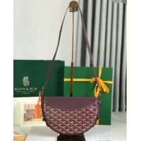 Best Price Goyard Hirondelle Shoulder Bag GY8007 Burgundy 2024