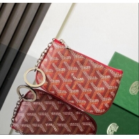 Luxury Discount Goyard Sesame Pouch GY3316 Red 2024