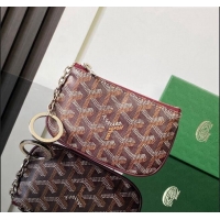 Original Cheap Goyard Sesame Pouch GY3316 Burgundy 2024