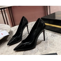 Perfect Christian Louboutin Sporty Kate High Heel Pumps 10cm in Patent Leather Black 1223135