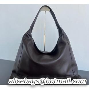 Grade Design Bottega Veneta Large Hop Hobo bag in Calfskin Leather 803976 Fondant Brown 2024