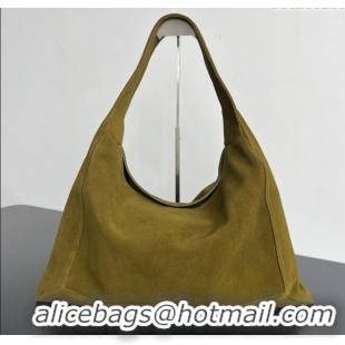 Good Taste Bottega Veneta Large Hop Hobo bag in Suede 803976 Green 2024