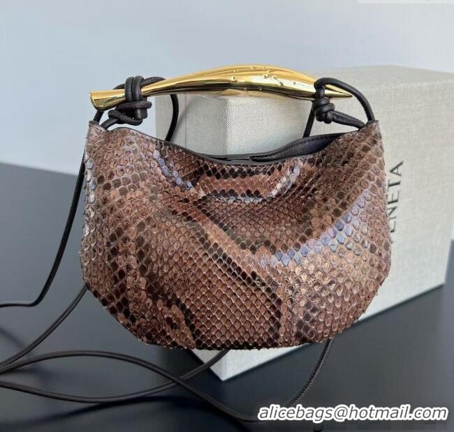 Best Product Bottega Veneta Baby Sardine Cross-body Bag in python leather 794920 Fondant Brown 2024