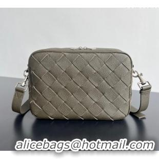 Super Quality Bottega Veneta Mens Intrecciato Leather Camera Bag 755925 Green 2024